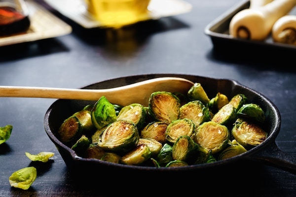 brusssel sprouts pan fried