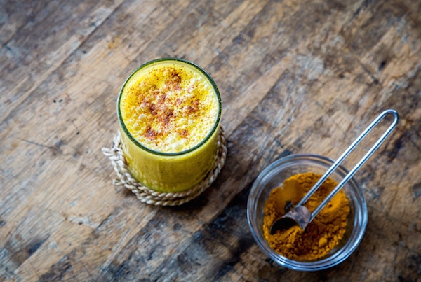 turmeric glass of golden milk