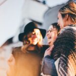 Women laughing together