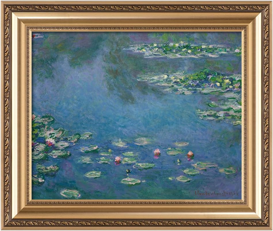 Framed Vintage Wall Art - Waterlilies by Monet