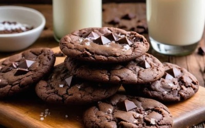 Fast and Easy Dark Chocolate Cookies Recipe