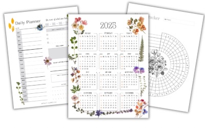 Free Tracker Printables, Free 2025 Calendar printable