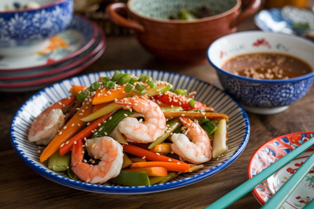 shrimp Stir fry, easy lunch, easy dinner, quick recipe, 