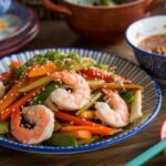 shrimp stir-fry, quick lunch recipes, quick dinner, healthy lunch, shrimp recipe