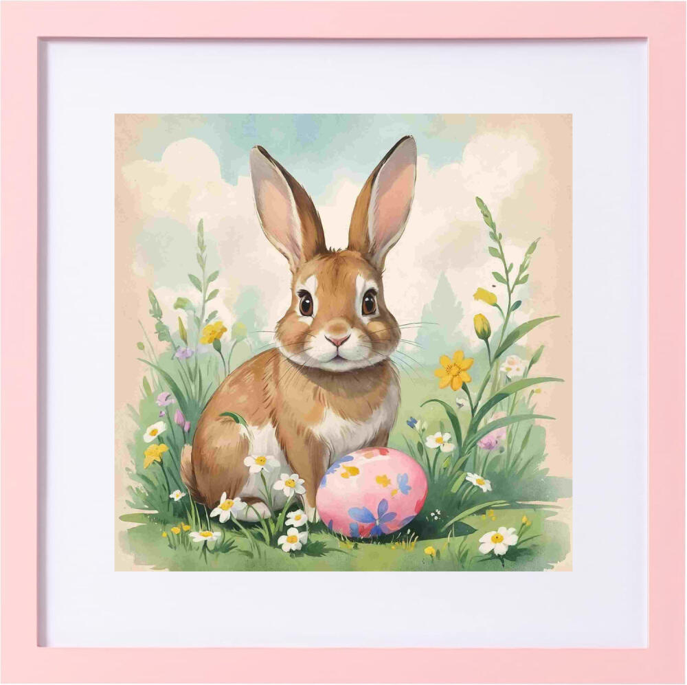 Free Easter Bunny Wall Art Printable